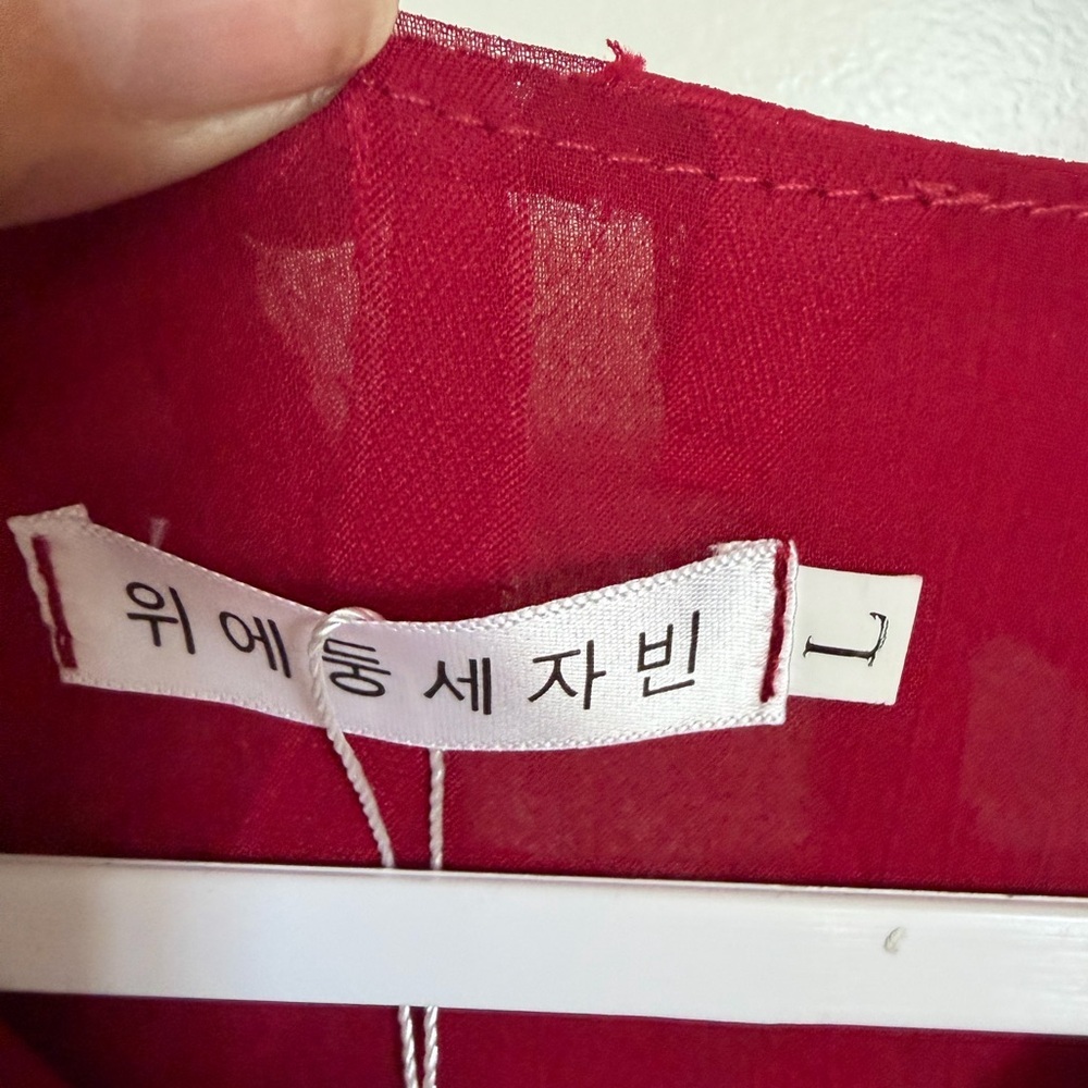 NWT Elegant Burgundy Midi Dress - Picture 6 of 11